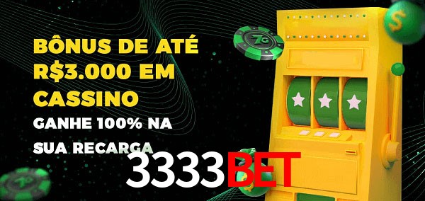 3333Bet melhor bônus de depósito
